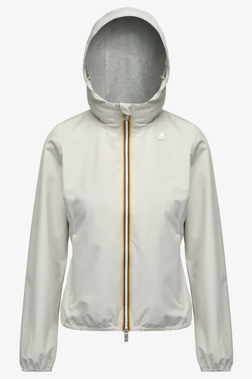GIUBBOTTO DONNA TORTORA K-WAY CON CAPPUCCIO LILY STR POLY JERSEY
