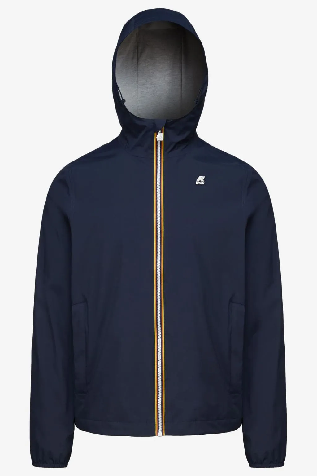GIUBBOTTO UOMO CON CAPPUCCIO BLU SCURO JACK STR NY JERSEY K-WAY