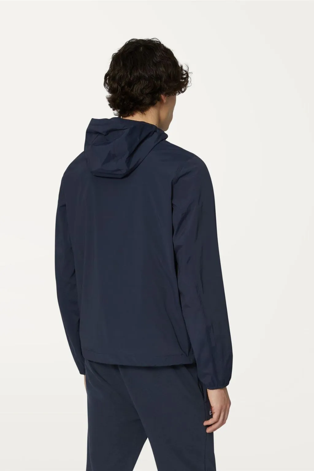 GIUBBOTTO UOMO CON CAPPUCCIO BLU SCURO JACK STR NY JERSEY K-WAY
