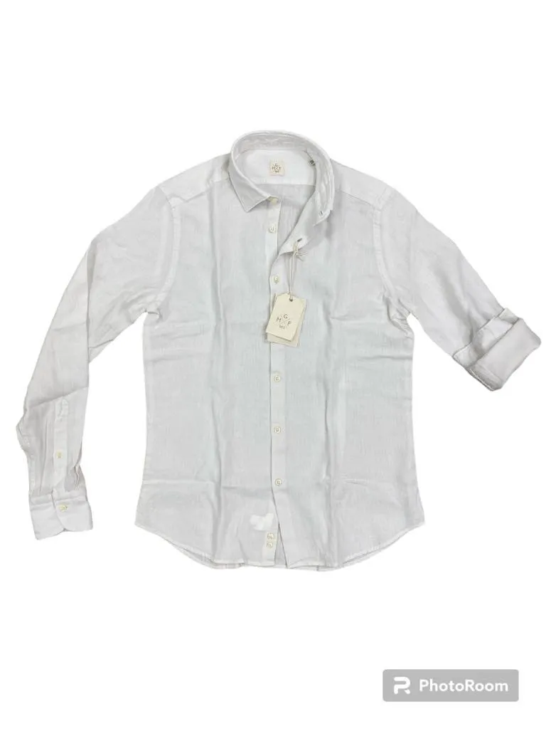 GMF camicia uomo maniche lunghe lino FR10L