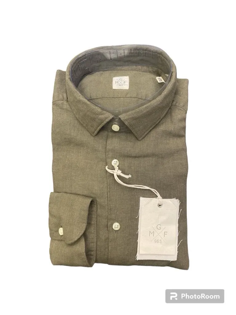 GMF camicia uomo maniche lunghe lino FR10L