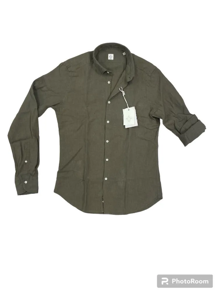 GMF camicia uomo maniche lunghe lino FR10L