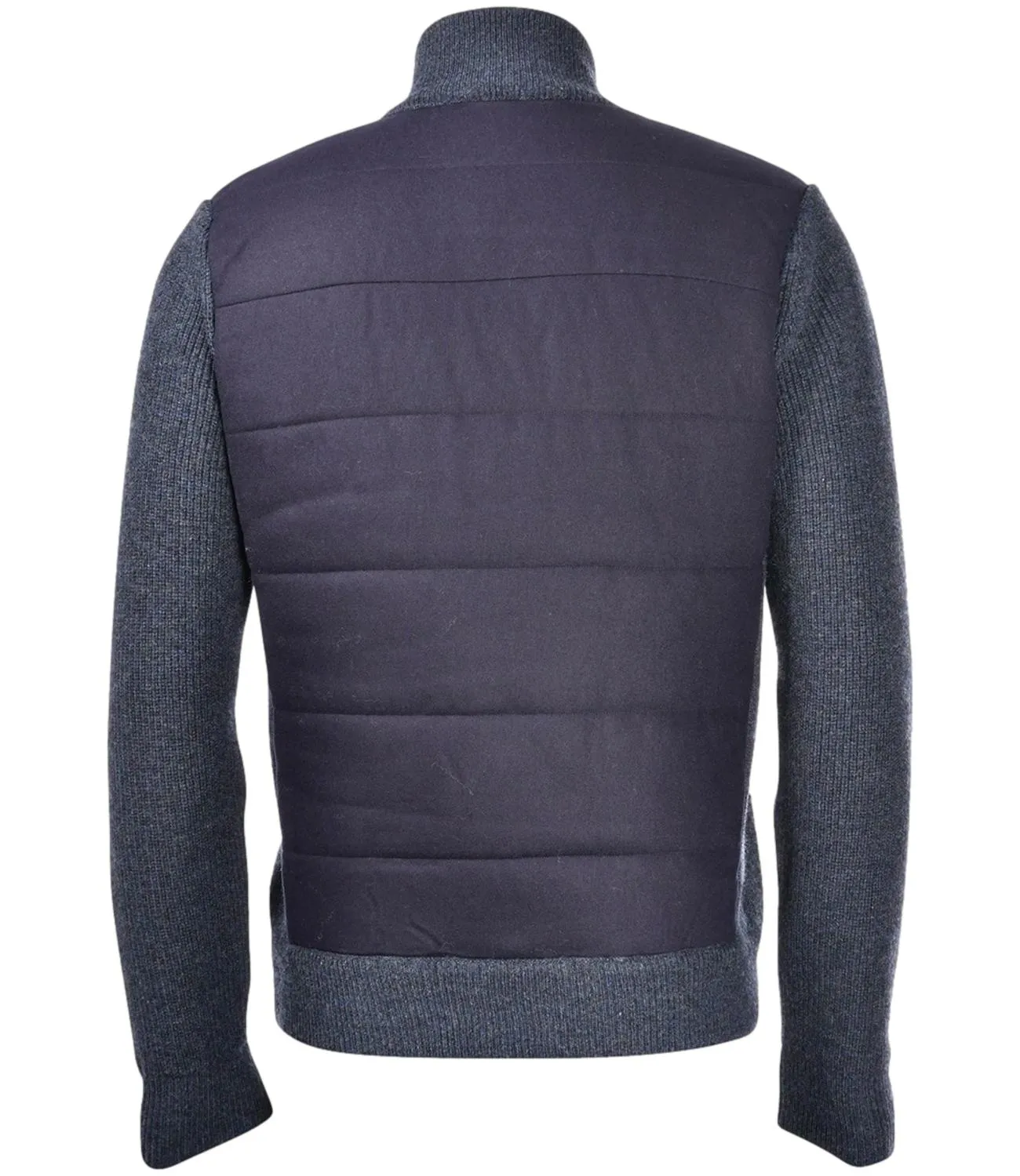 GRAN SASSO Giubbino tessuto in lana blu con body in flanella
