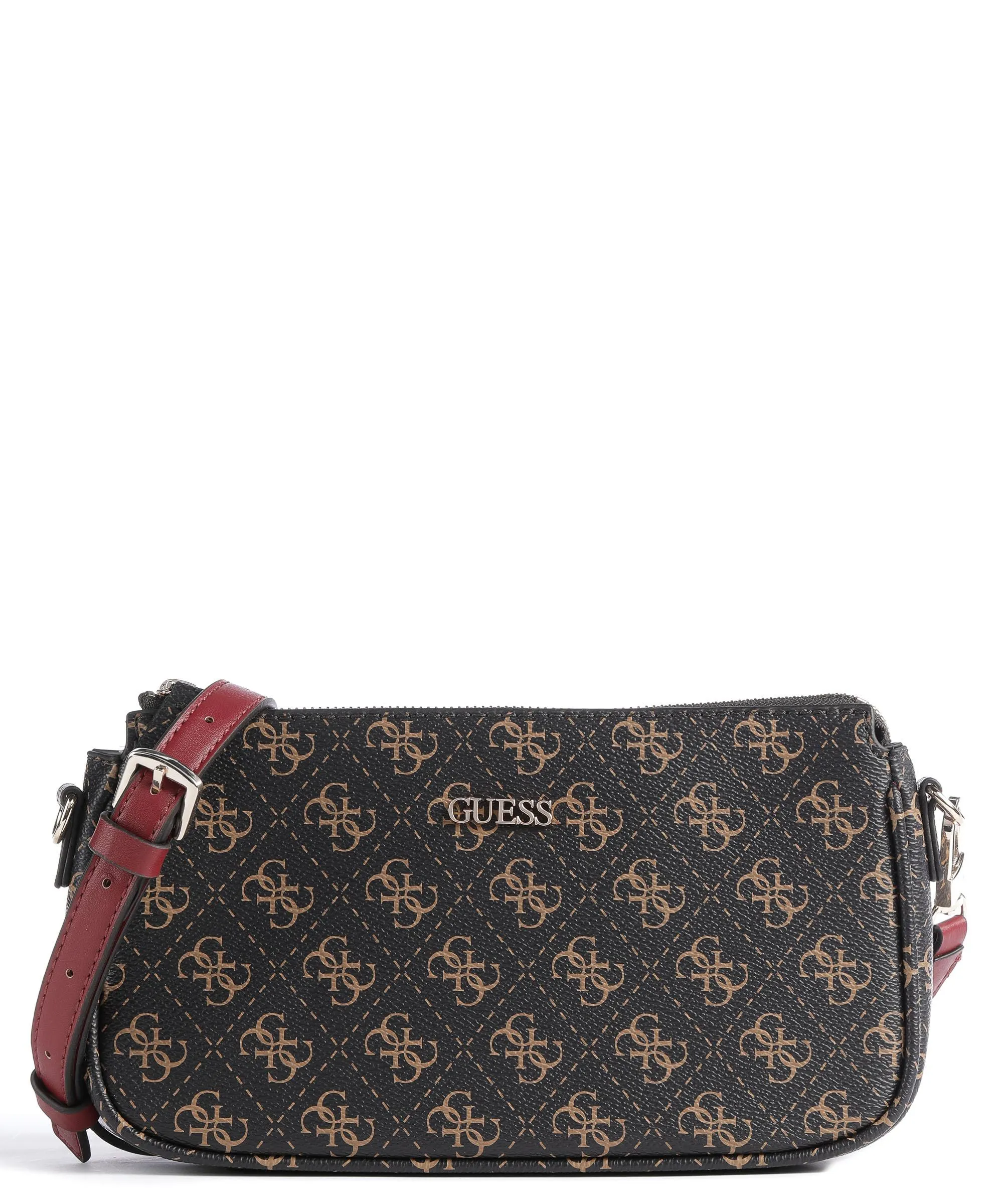  Guess Noelle Borsa a spalla pelle sintetica marrone scuro  
