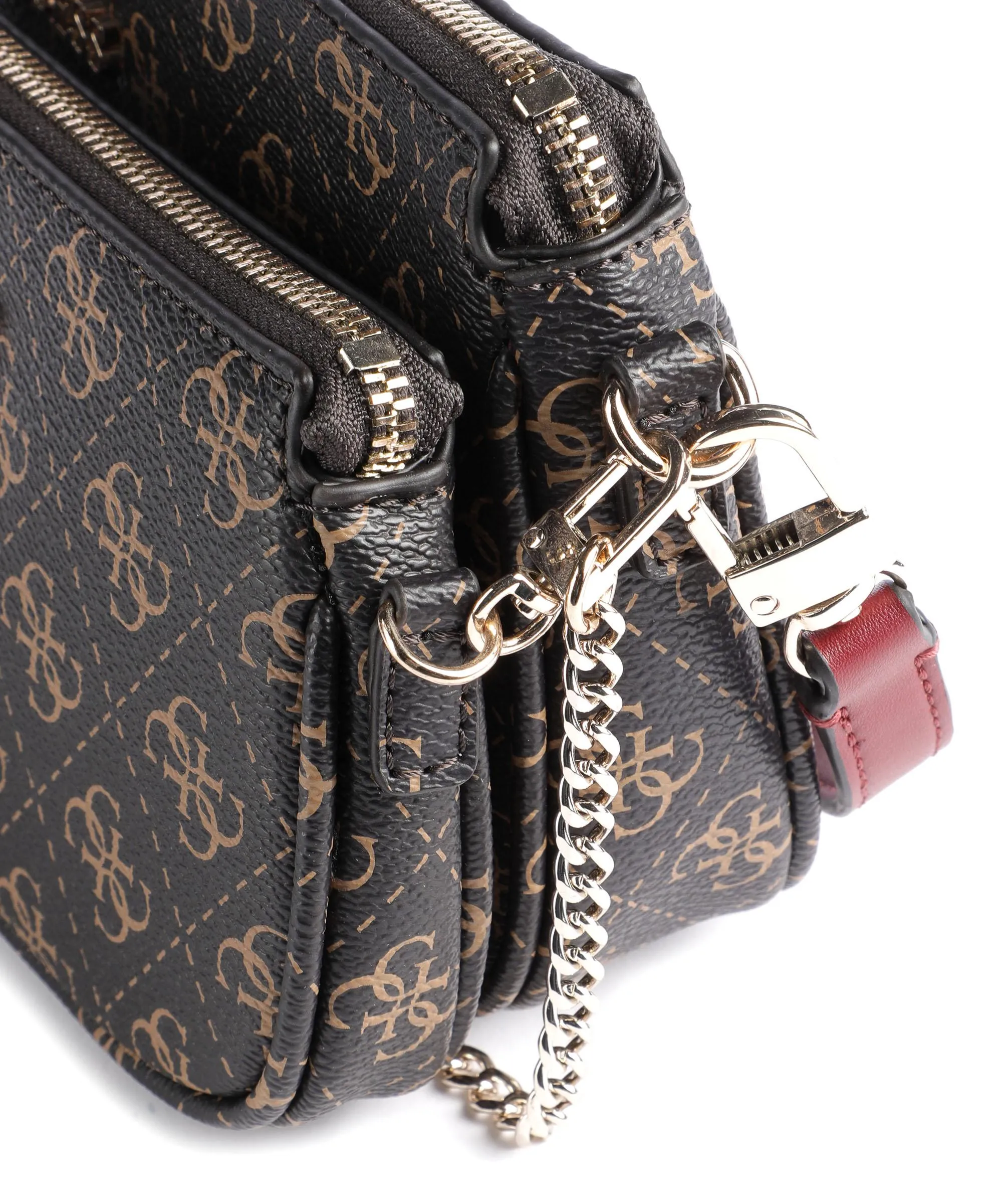  Guess Noelle Borsa a spalla pelle sintetica marrone scuro  