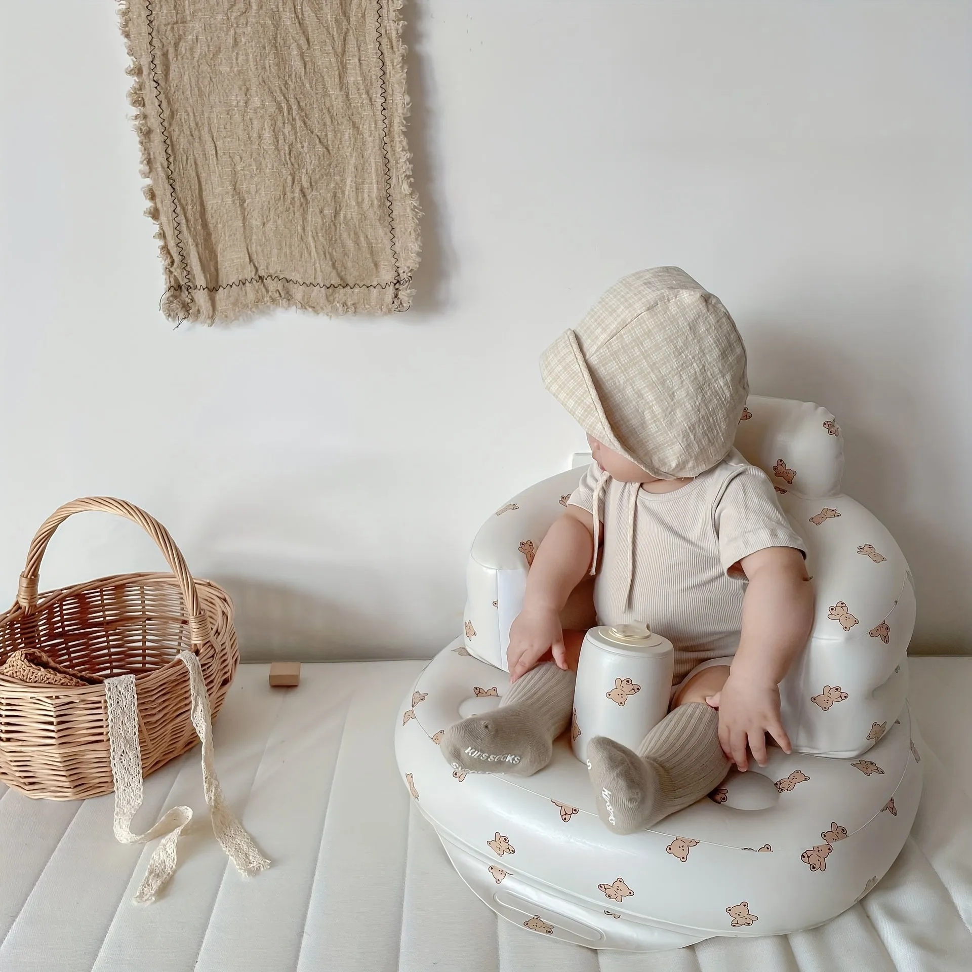 Hanfeng Sedia per l'apprendimento dell'Infanzia, Sedia per L'apprendimento del Divano Gonfiabile Pieghevole per Bambini, Sedia d