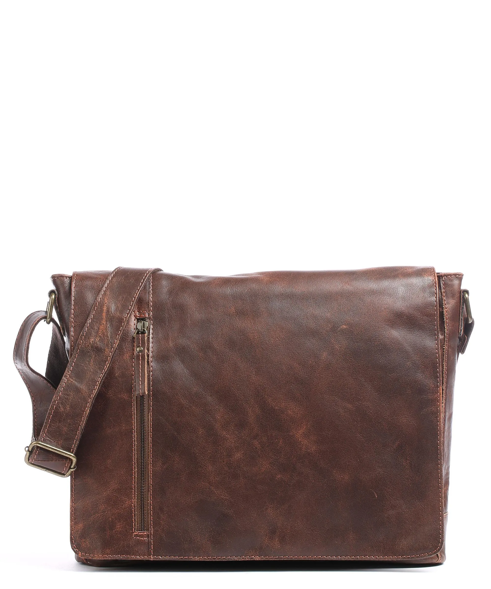  Harold's Crunchy Borsa messenger pelle di bufalo marrone  