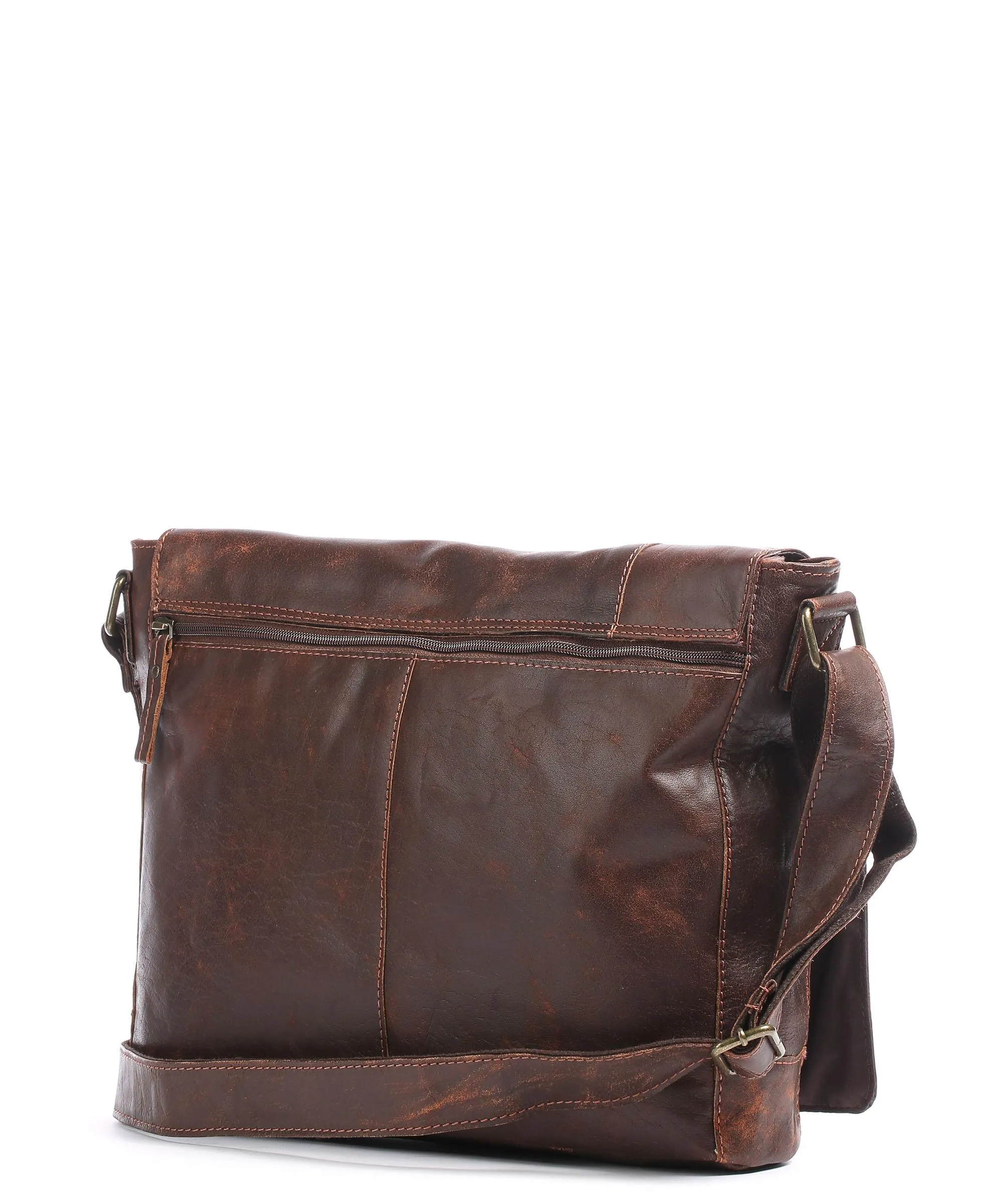  Harold's Crunchy Borsa messenger pelle di bufalo marrone  