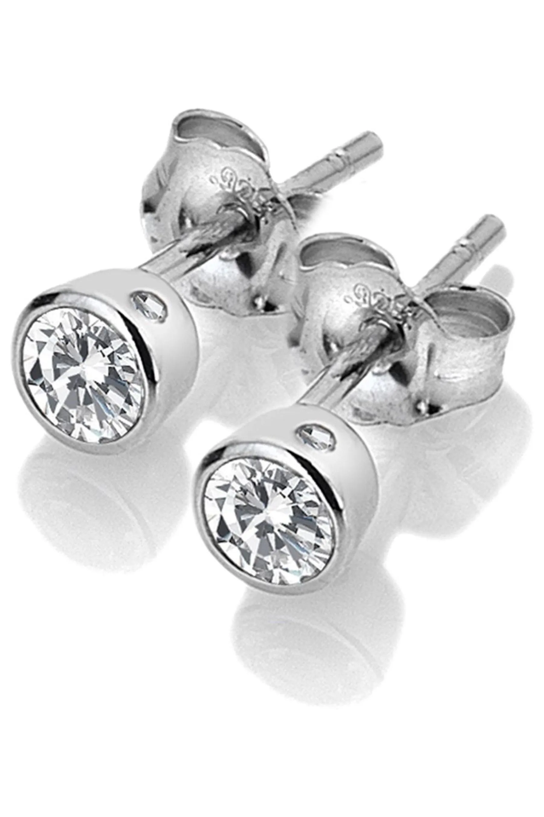 Hot Diamonds Argento - Topaz - Orecchini Bianco teneri