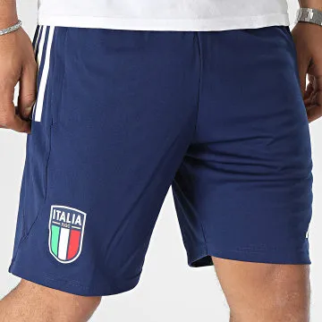HS9850 Pantaloncini da jogging a righe blu navy