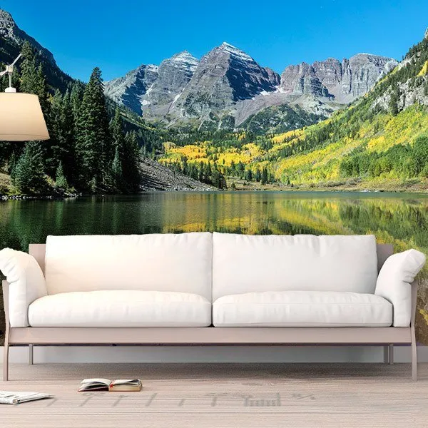 Il Lago Maroon in Estate - FOTOMURALI