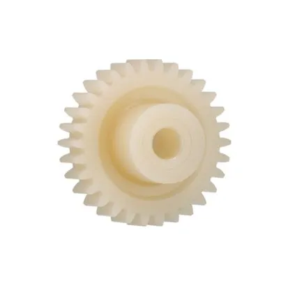 Ingranaggio cilindrico Igus, modulo 1, 50 denti, passo Ø 50mm, semigiunto Ø 18mm, foro Ø 8mm, in Igutek P360