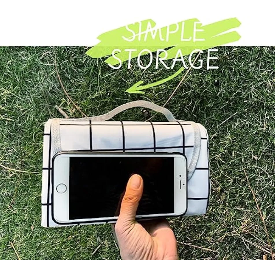 ISOLAY Tappetino da picnic impermeabile, spesso, portatile, ultra leggero, resistente all’umidità, pieghevole, adatto per gite a