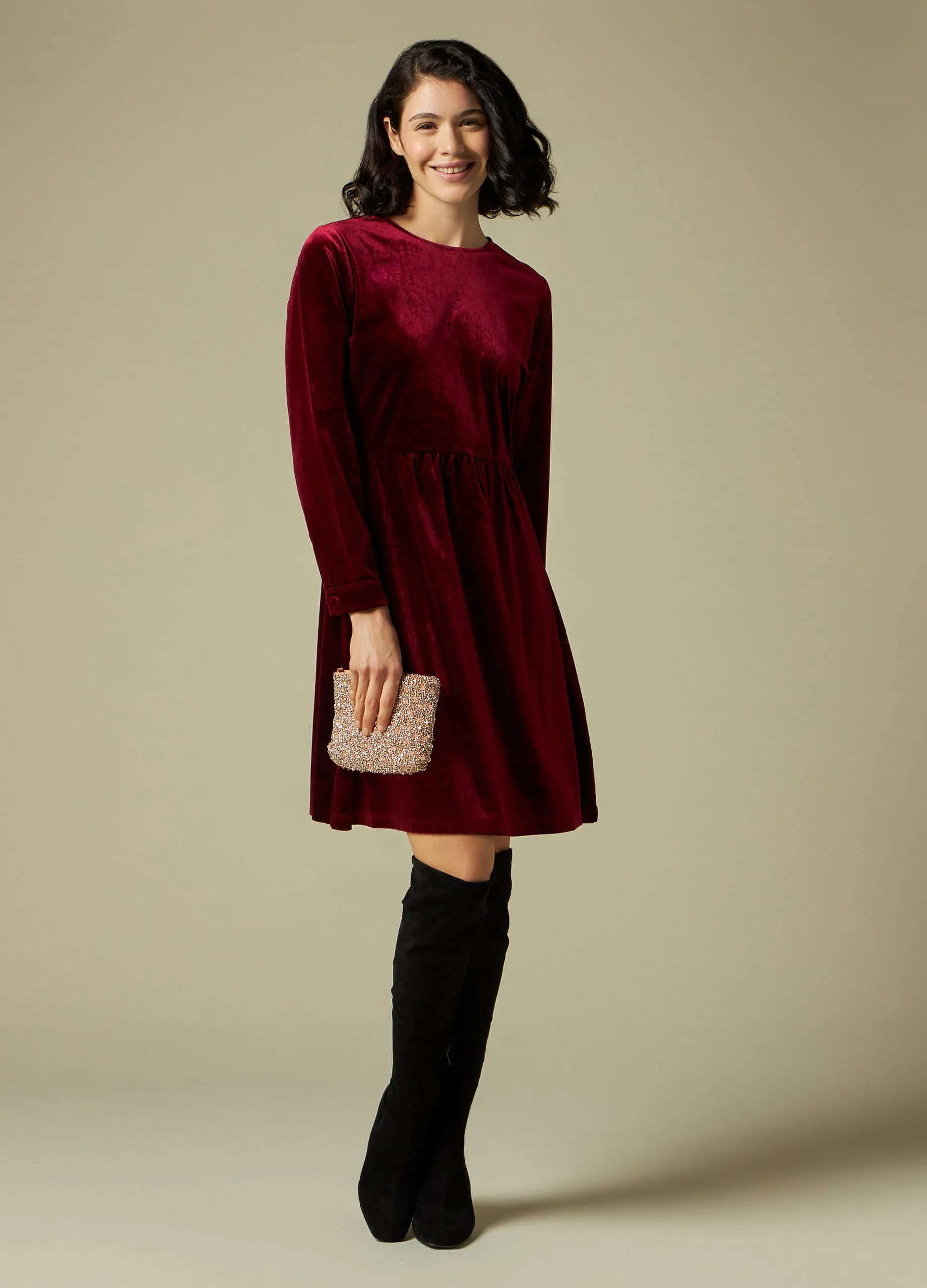 IWIE  Abito in velluto donna