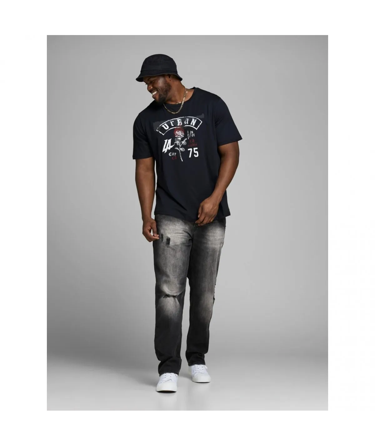 JACK&JONES JEANS CALIBRATO ELASTICIZZATO LUNGHEZZA 32`` UOMO TAGLIE FORTI