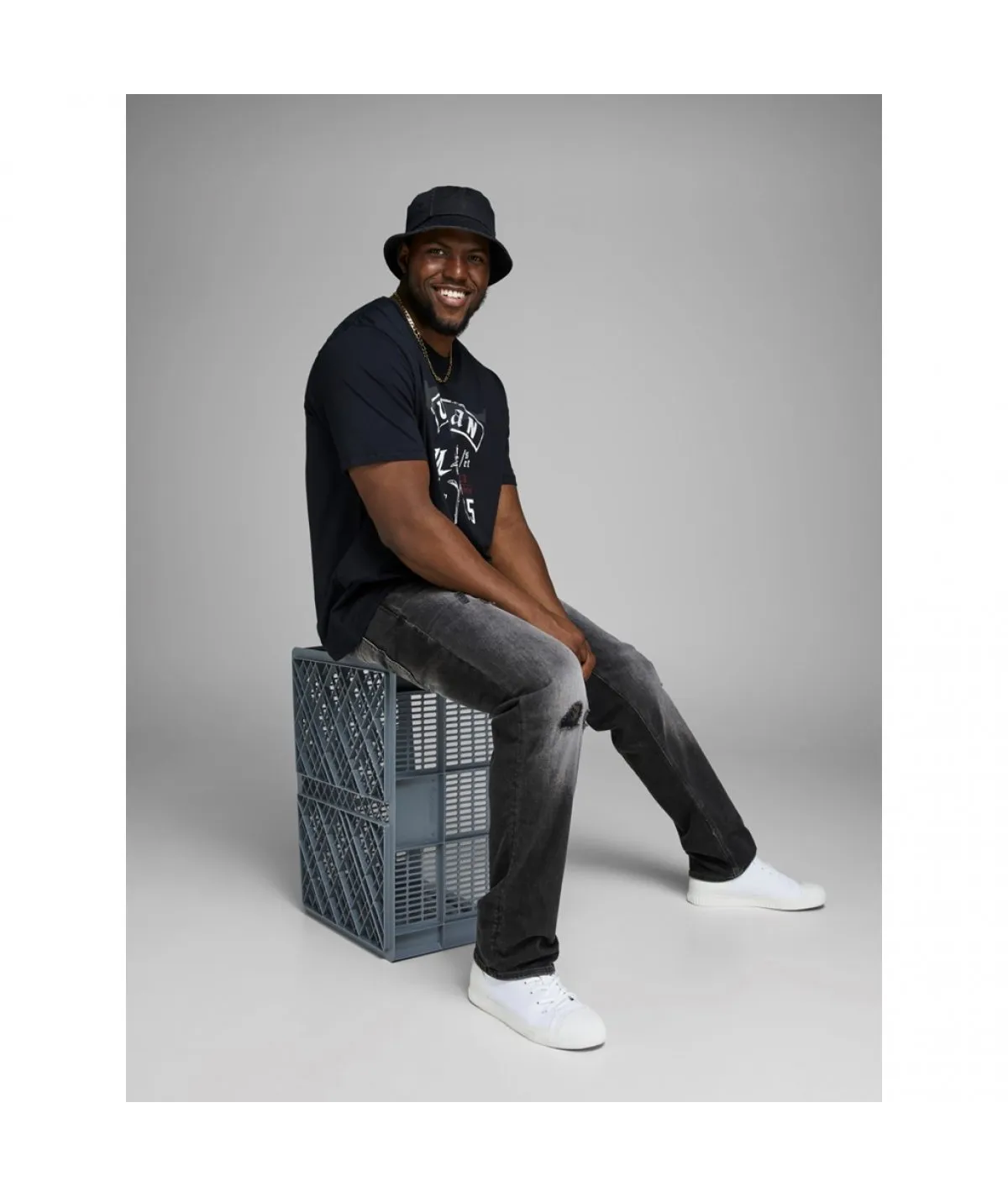 JACK&JONES JEANS CALIBRATO ELASTICIZZATO LUNGHEZZA 32`` UOMO TAGLIE FORTI