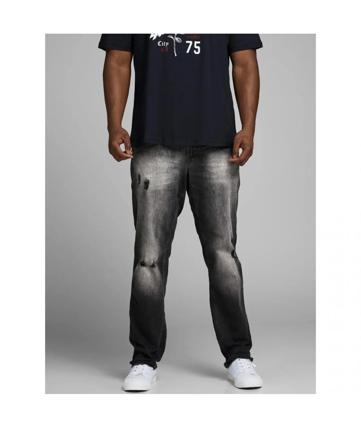 JACK&JONES JEANS CALIBRATO ELASTICIZZATO LUNGHEZZA 32`` UOMO TAGLIE FORTI
