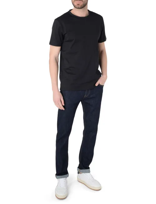 Jeans Dondup Icon Regular in denim stretch blu scuro