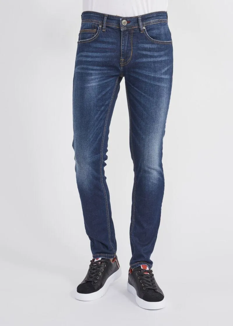 Jeans in denim indaco