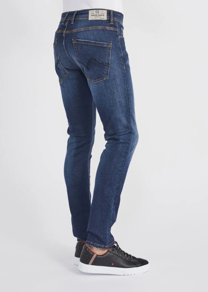 Jeans in denim indaco
