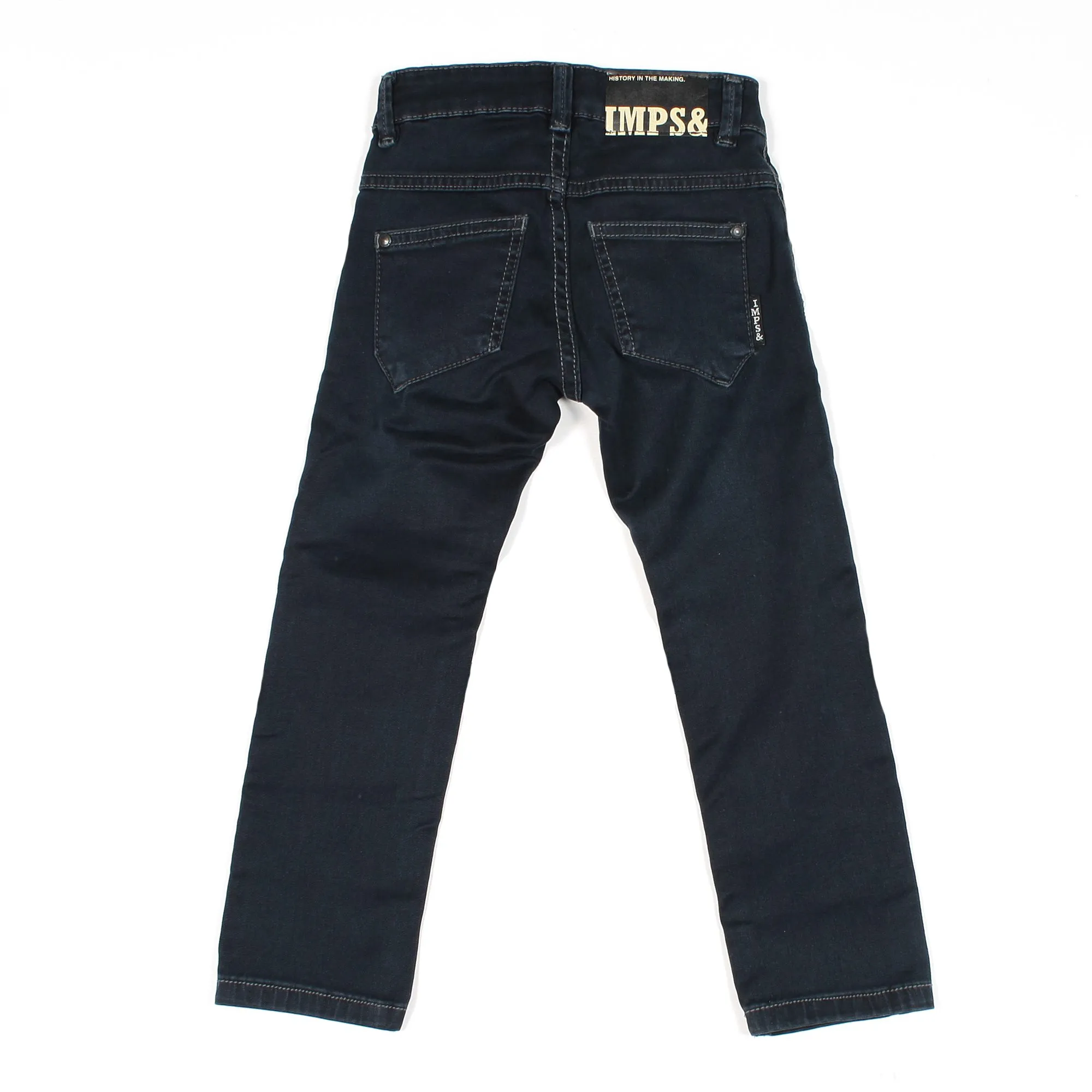 Jeans In Denim Stone Washed Blu Scuro