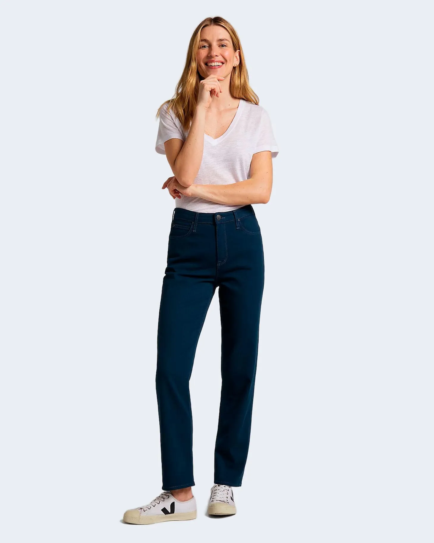 Jeans mom Lee insignia blue Denim scuro