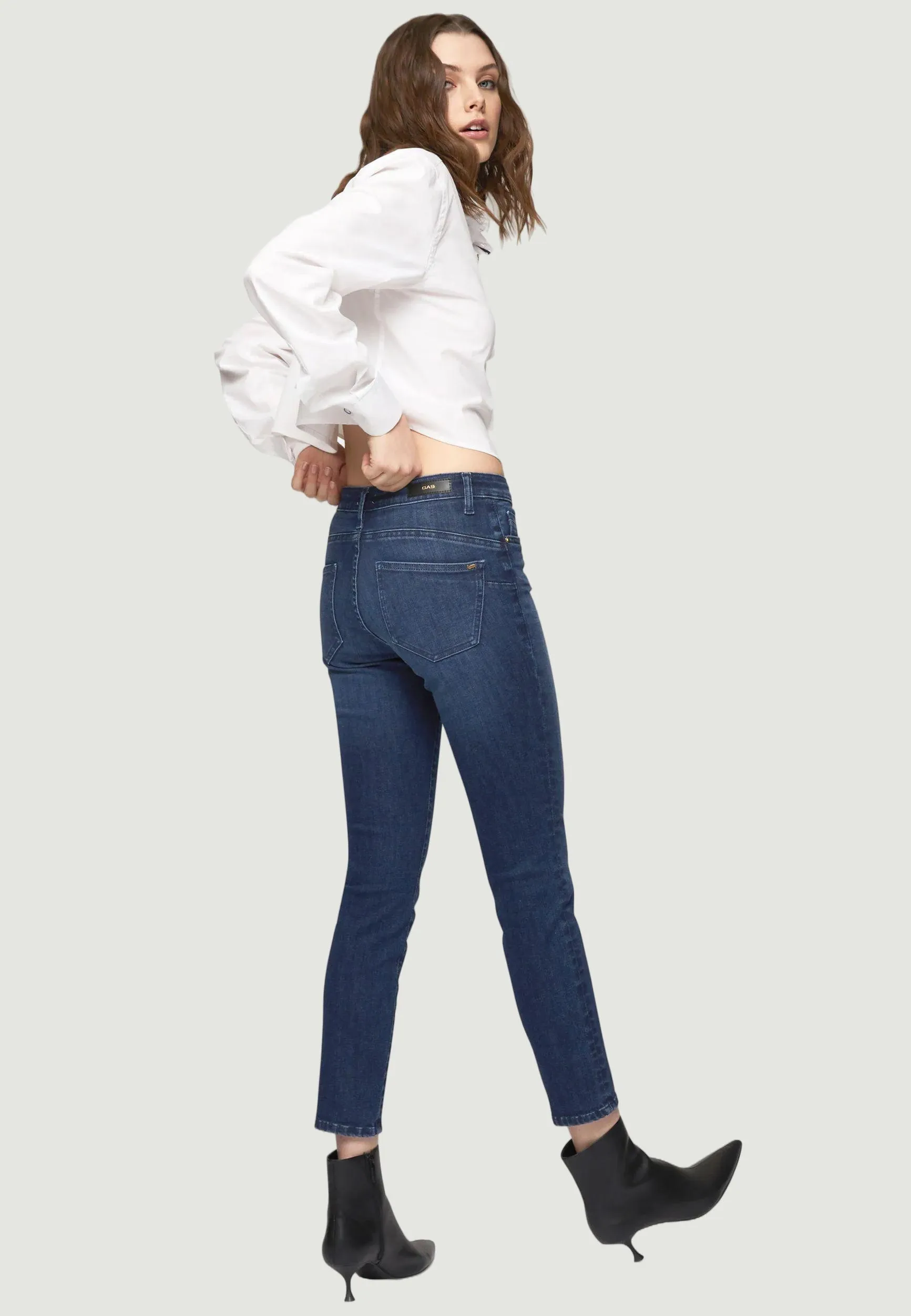 Jeans skinny GAS star up Denim scuro