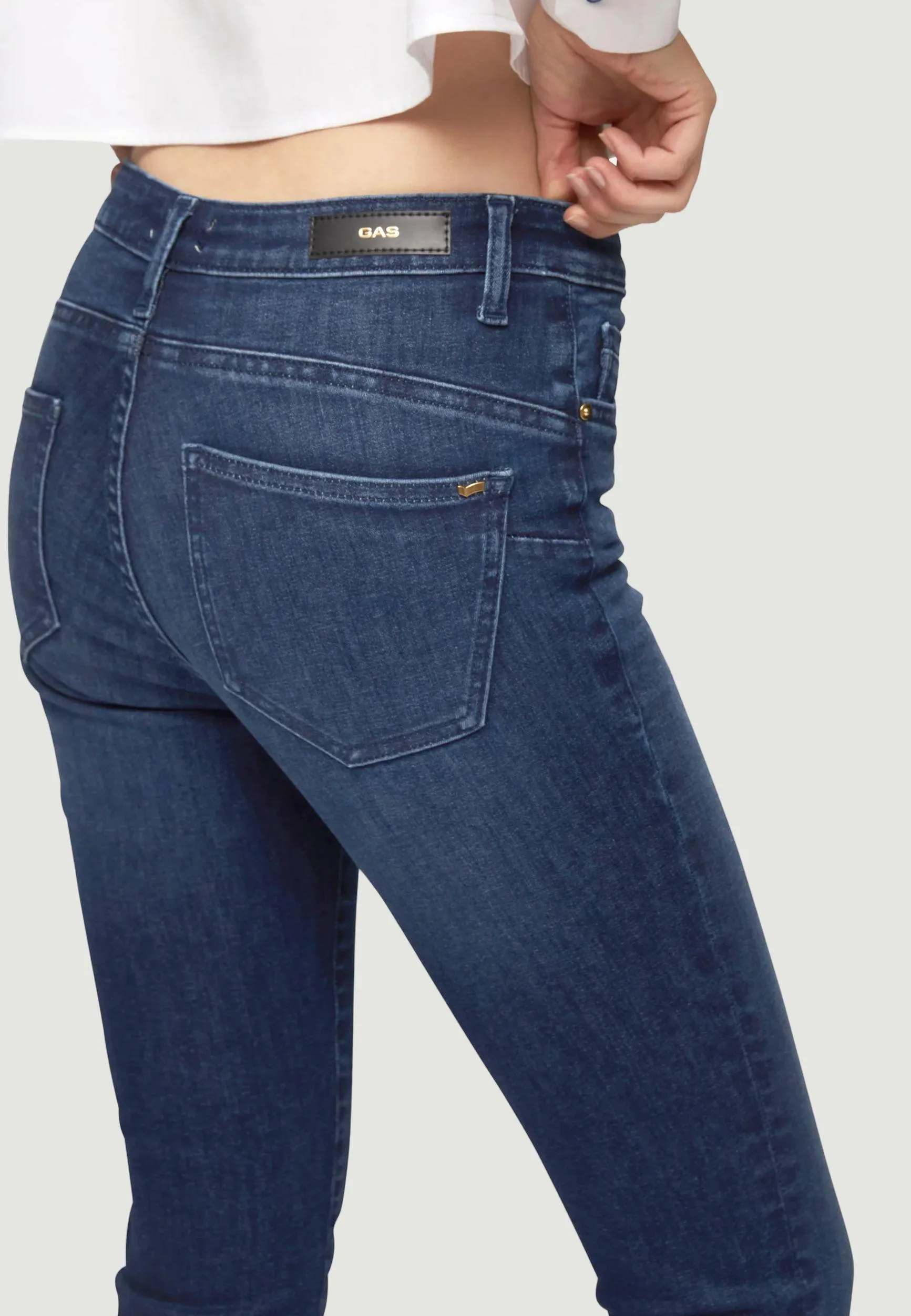 Jeans skinny GAS star up Denim scuro