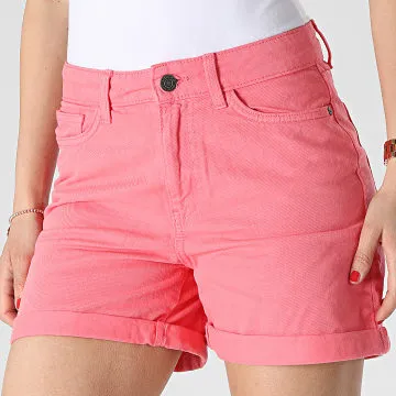 Jeans Sort Smiley rosa da donna