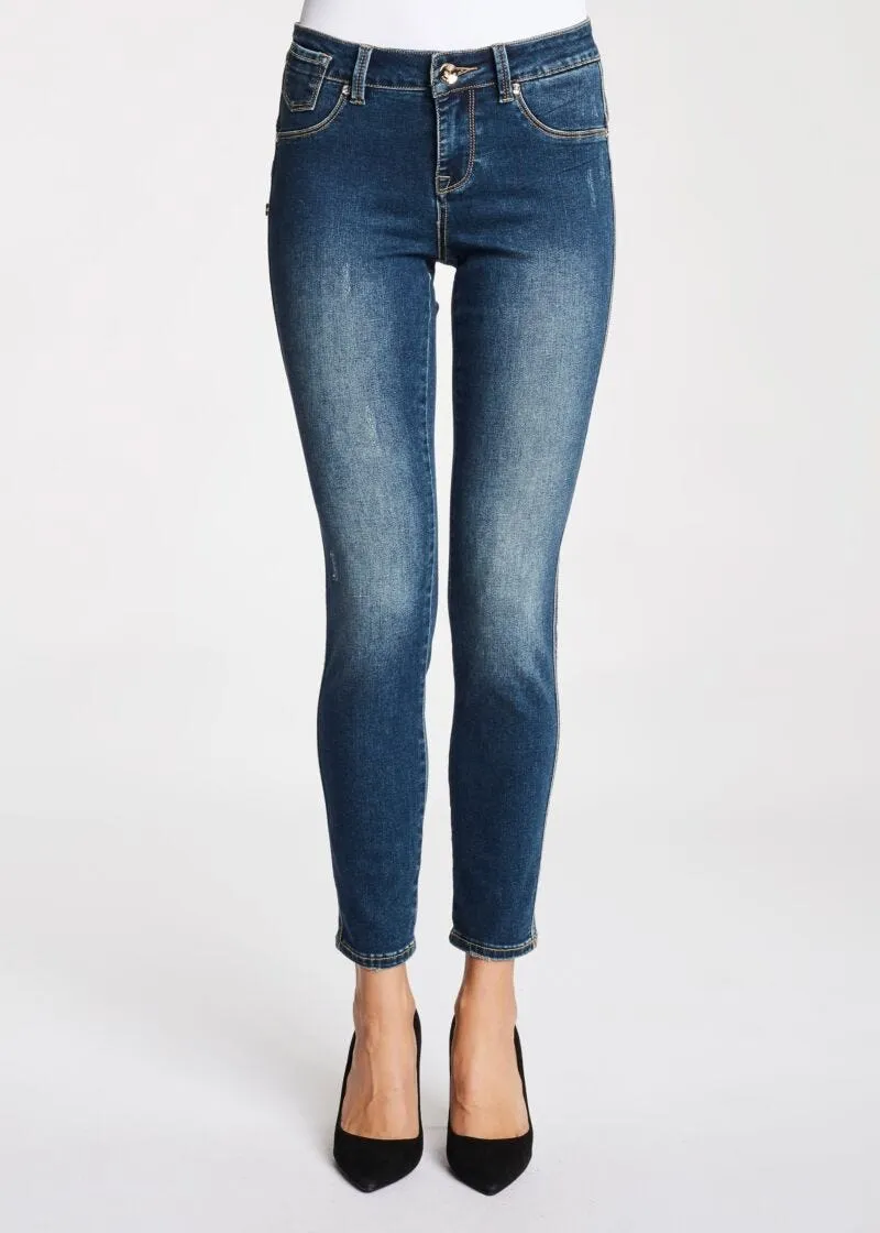 Jeggings con strass