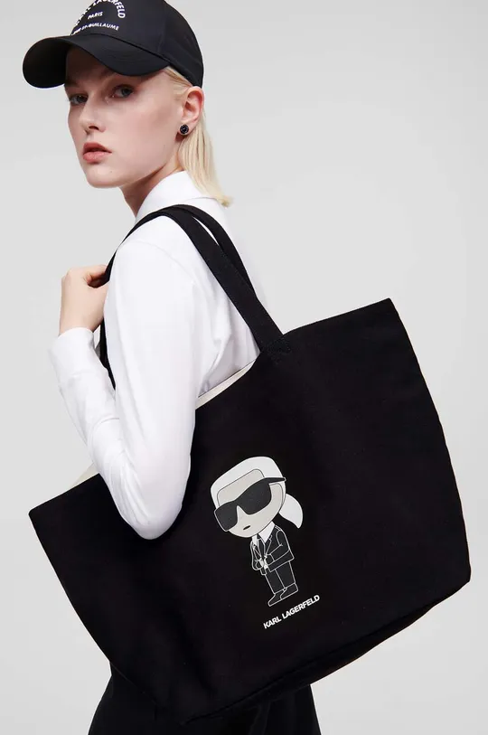Karl Lagerfeld borsa a mano in cotone