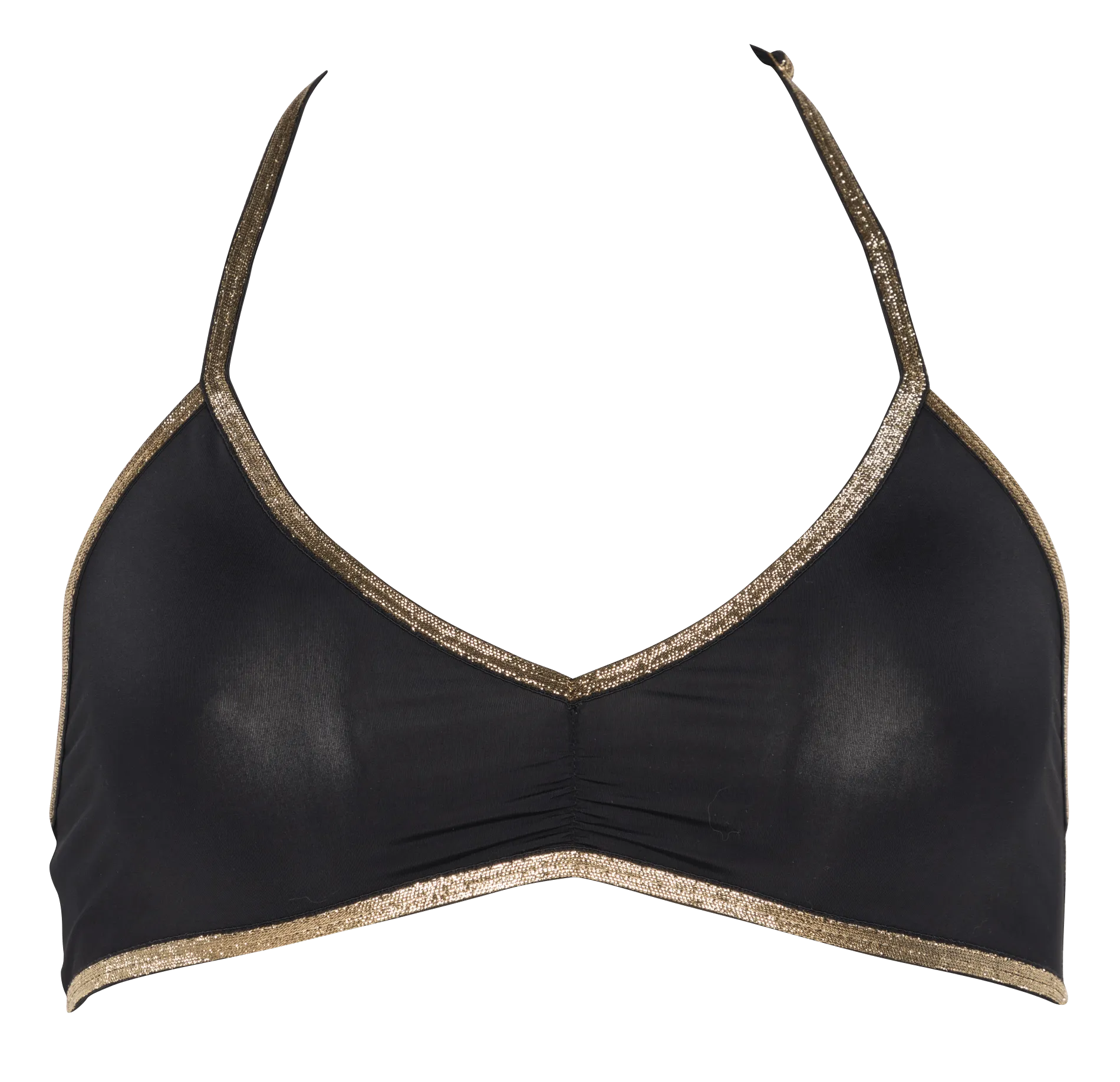  LA NOUVELLE   Reggiseno sportivo metallizzato senza ferretto | Nero