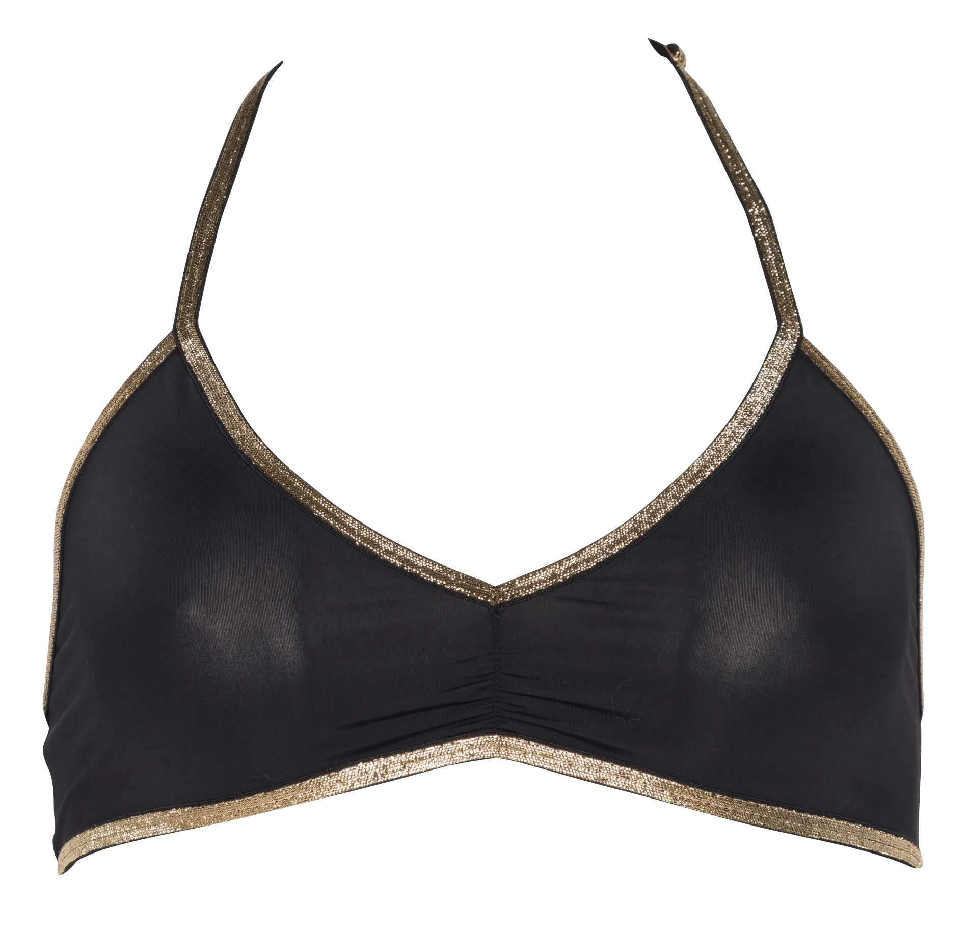  LA NOUVELLE   Reggiseno sportivo metallizzato senza ferretto | Nero