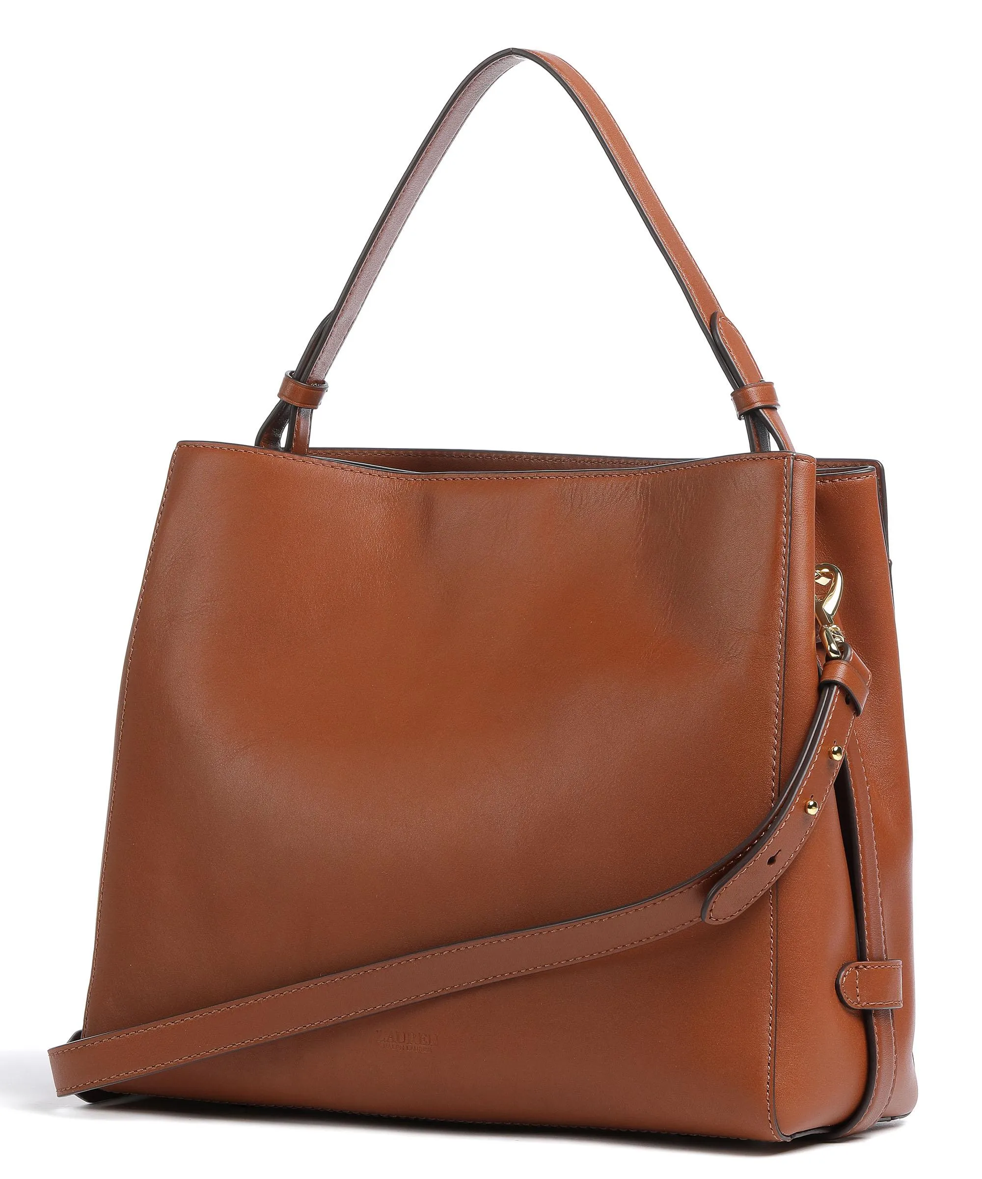  Lauren Ralph Lauren Peyton 31 Borsa hobo pelle a grana fine tan  