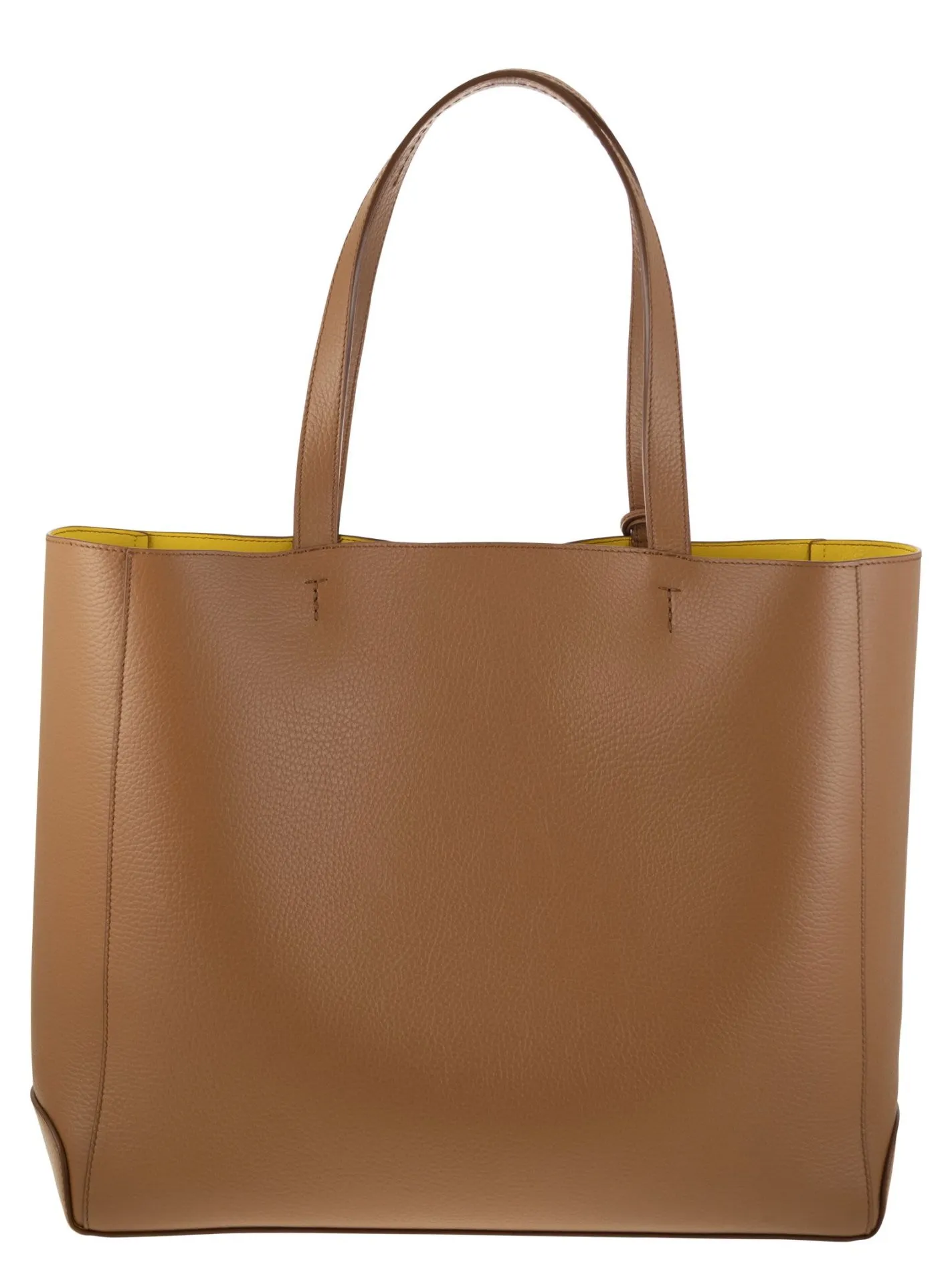 Leather shopping bag