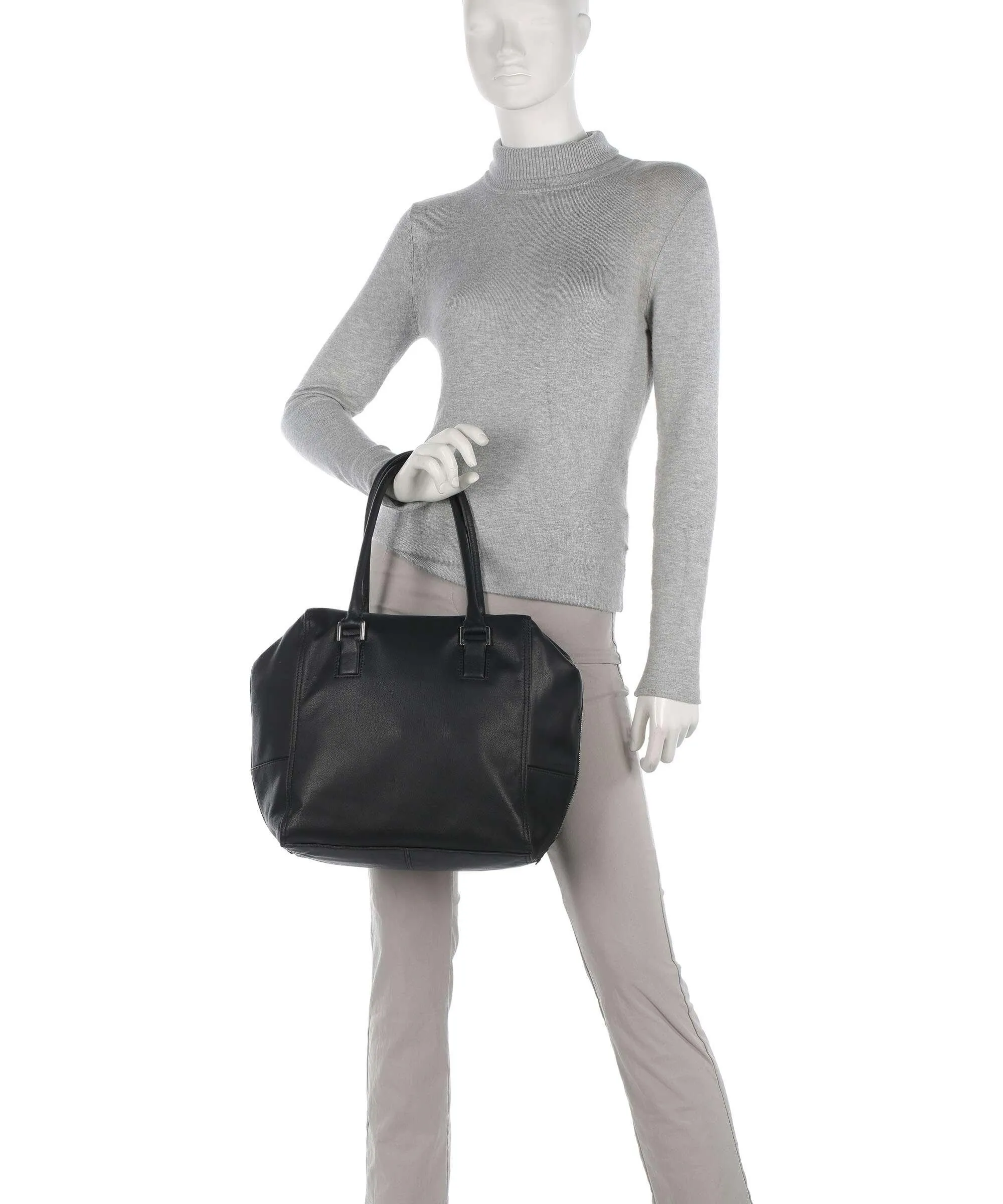  Liebeskind Kayla Yak M Borsa shopper pelle sintetica nero  