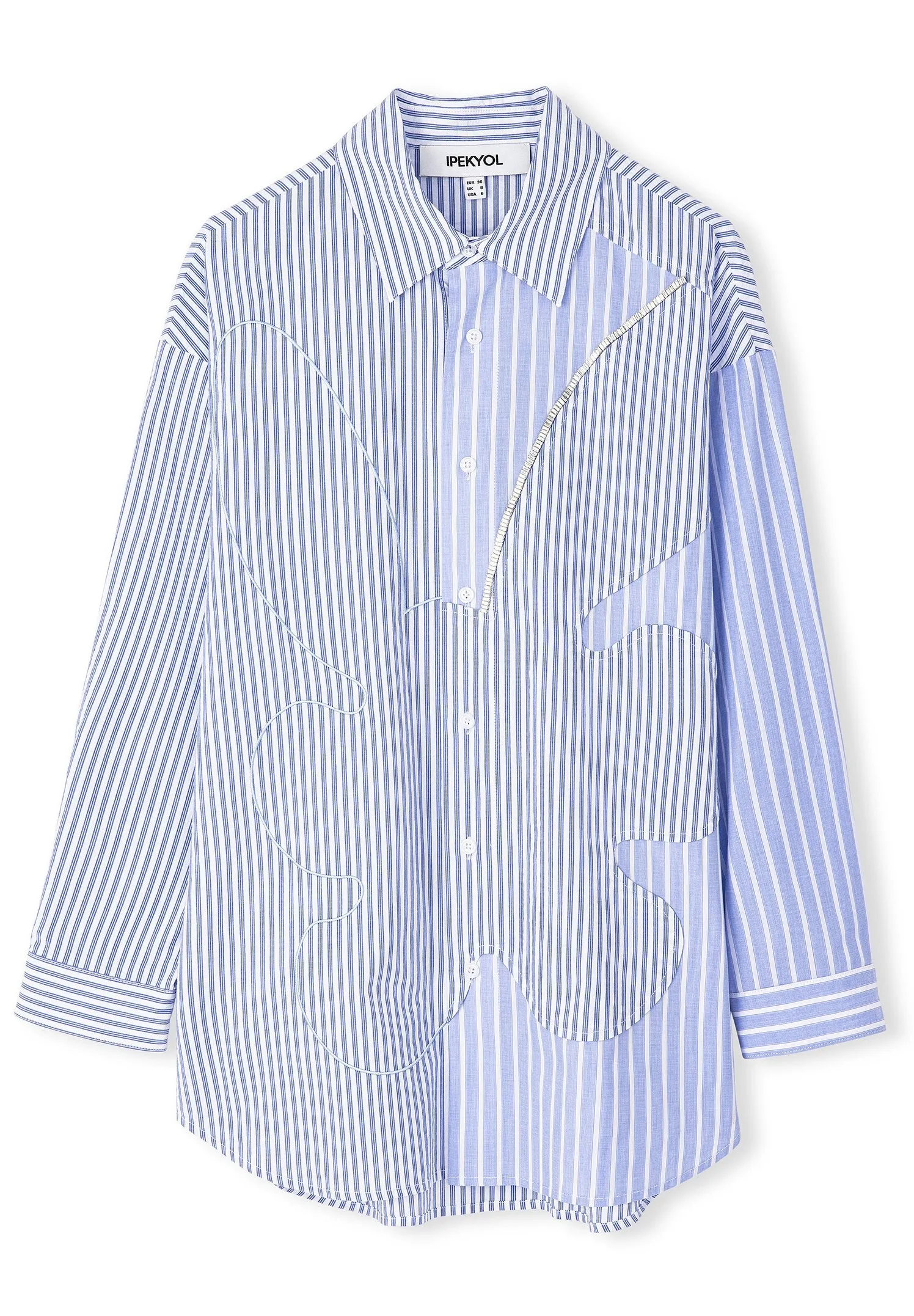 LINE PATTERN MIX EMBROIDERED - Camicia