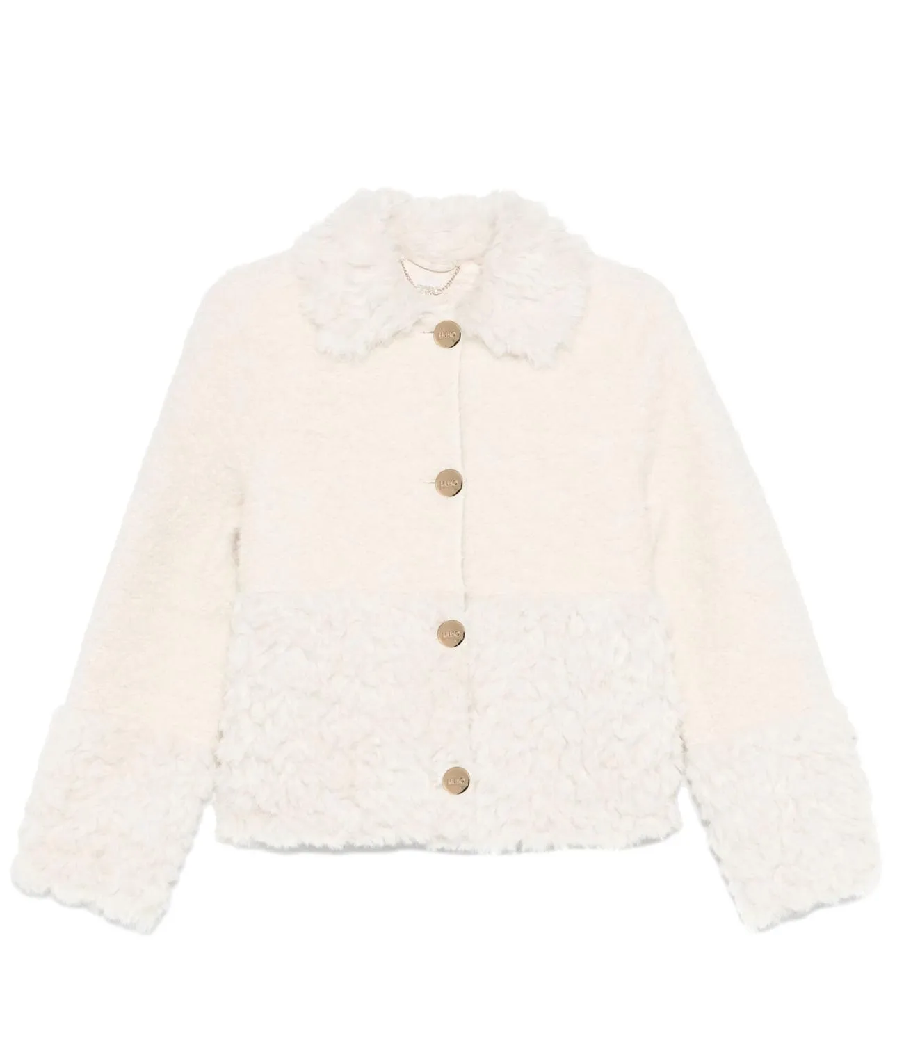 LIU-JO Liu Jo giubbino bianco lana donna