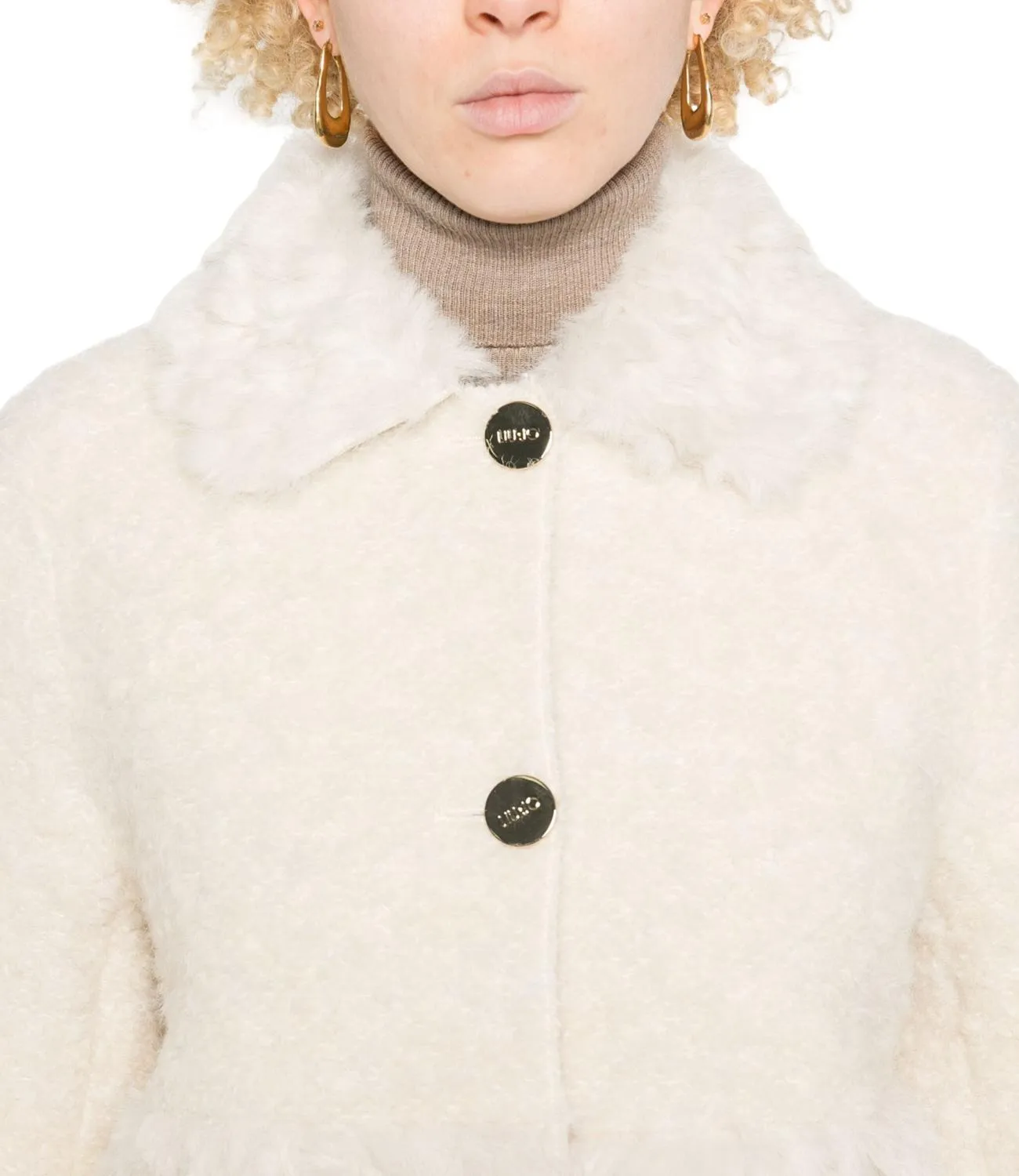 LIU-JO Liu Jo giubbino bianco lana donna