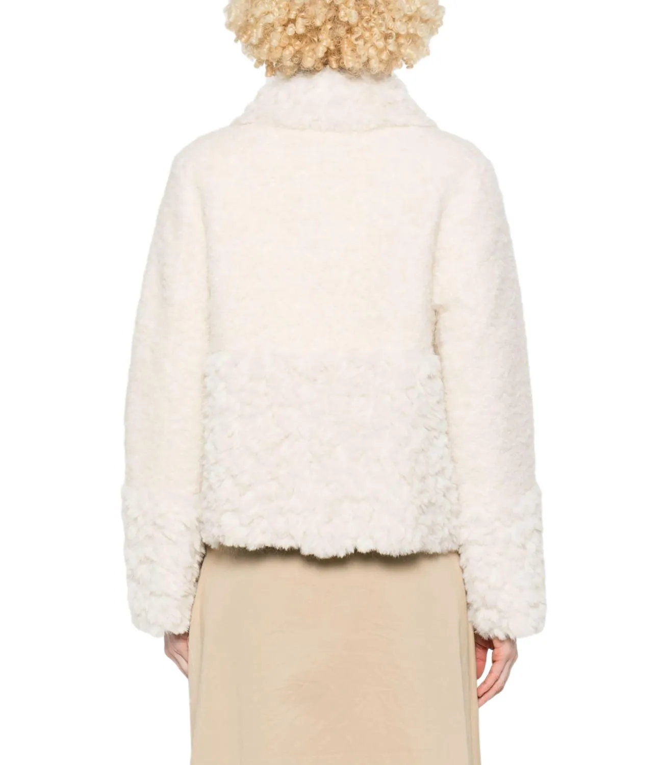 LIU-JO Liu Jo giubbino bianco lana donna