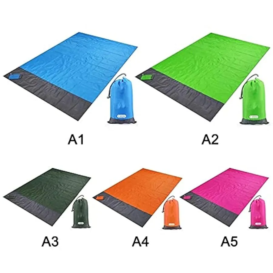 LLLY 2×2.1m Tasca Impermeabile Spiaggia Coperta Pieghevole Campeggio Materasso Materasso Materasso Portatile Leggero Tappetino d