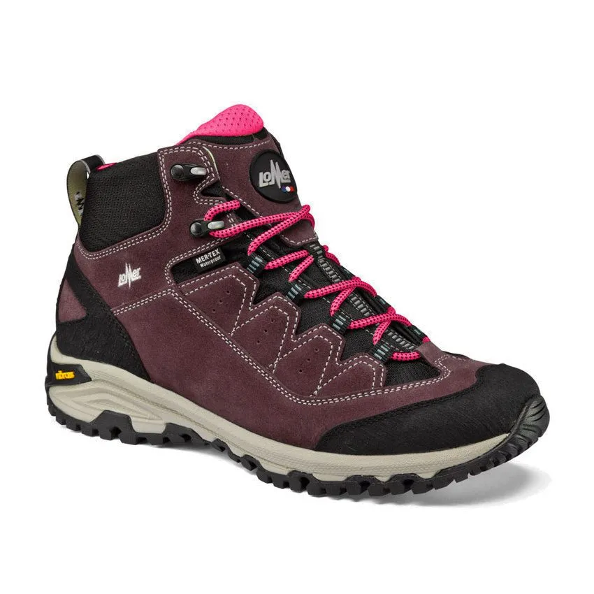 LOMER SELLA HIGH MTX Suede Borgogna Scarpe trekking donna alte