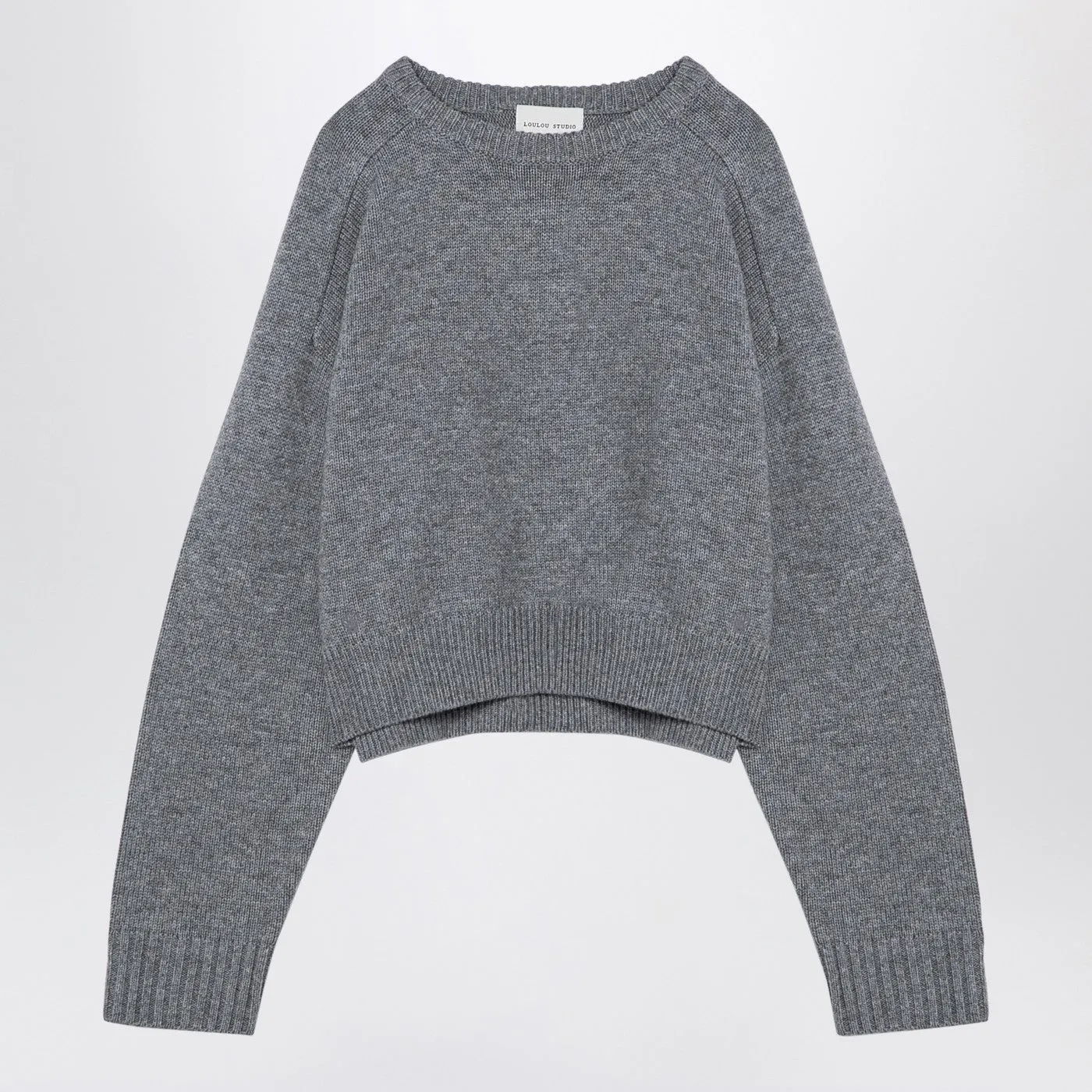 Loulou Studio Grey Wool and Cashmere Sweater