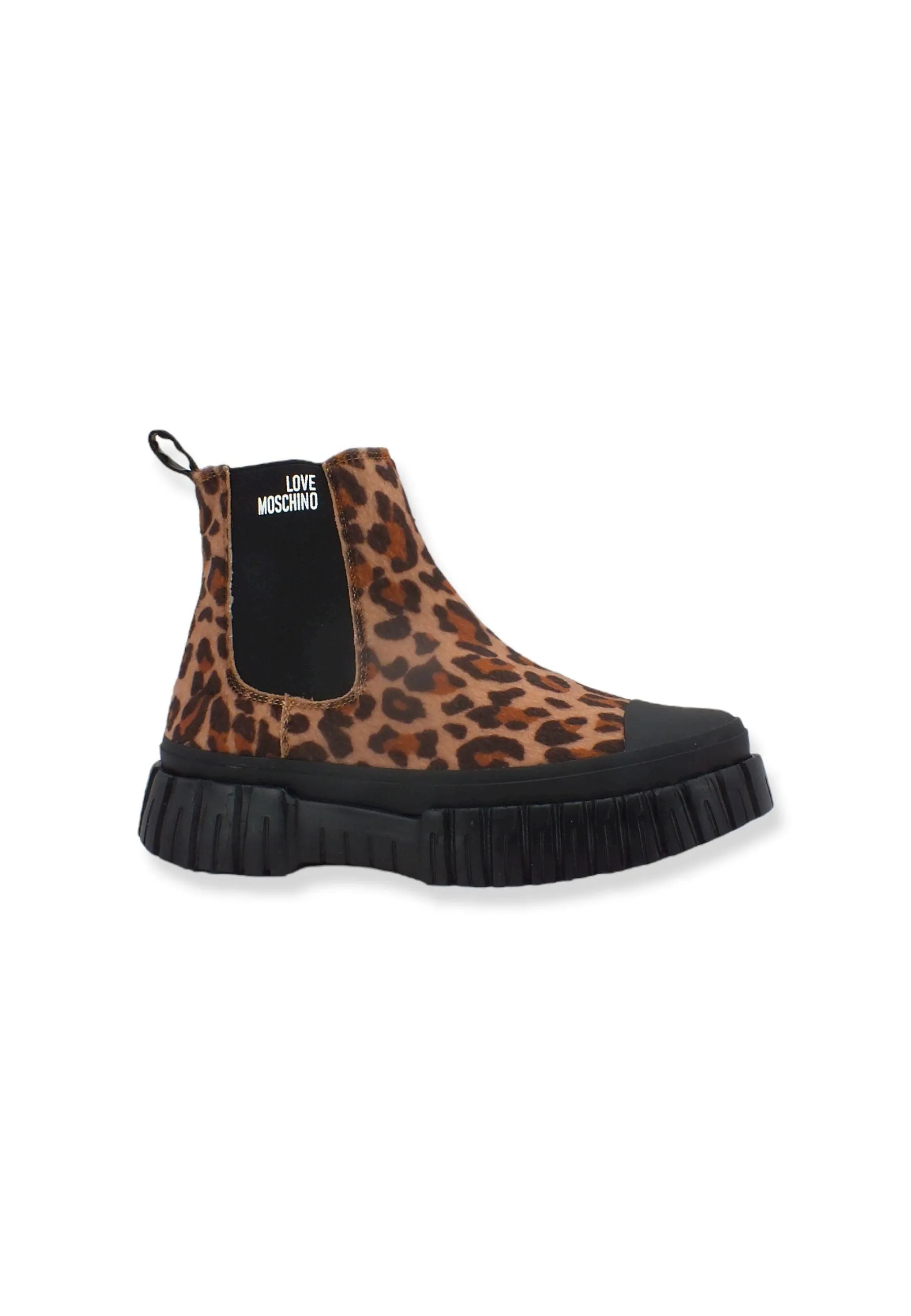 LOVE MOSCHINO Stivaletto Polacco Donna Animalier Cammello JA15655G1FIV0201