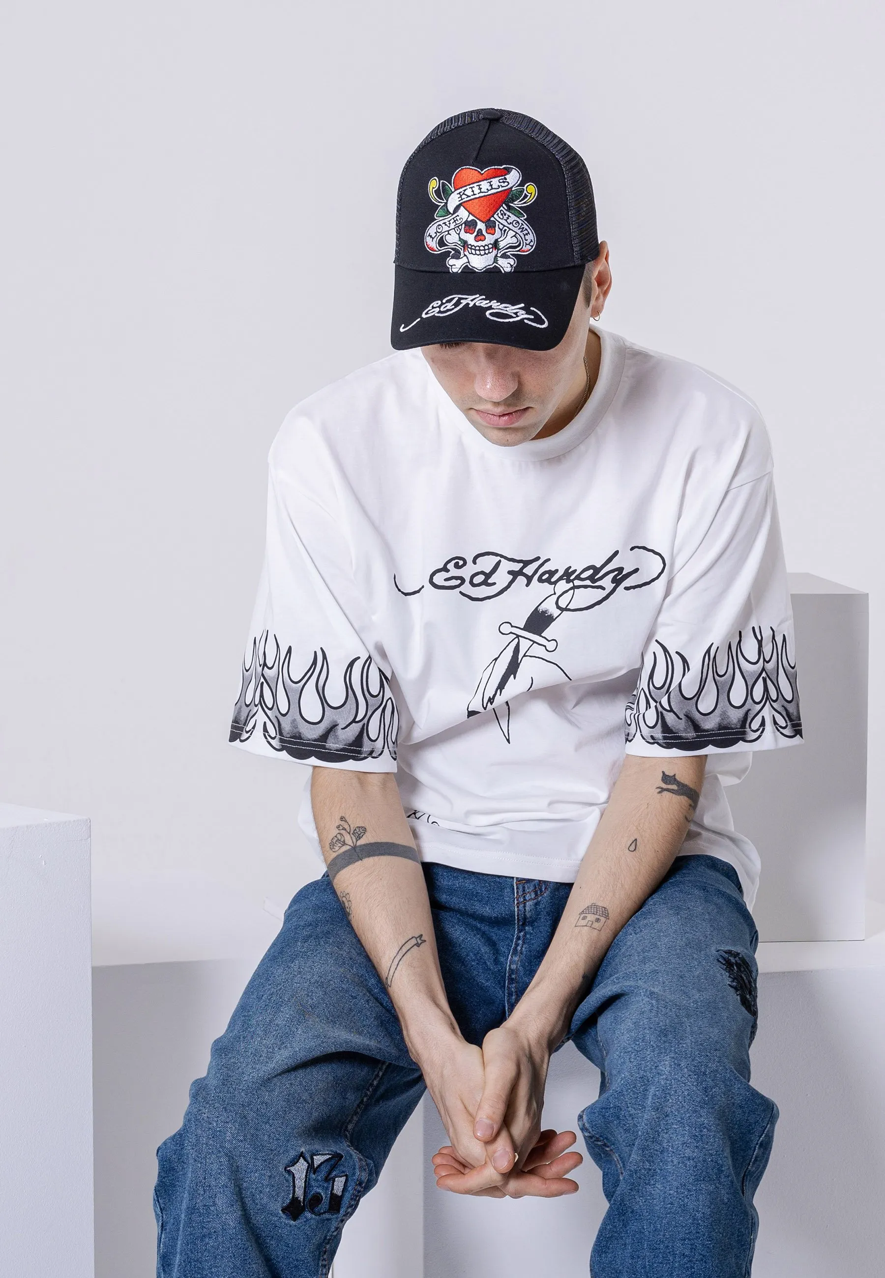 LOVE-SLOWLY TWILL FRONT - Cappellino