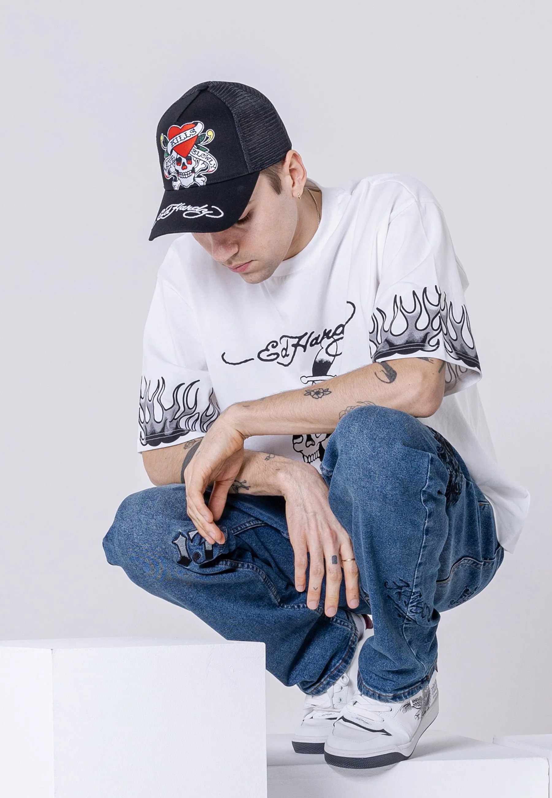 LOVE-SLOWLY TWILL FRONT - Cappellino