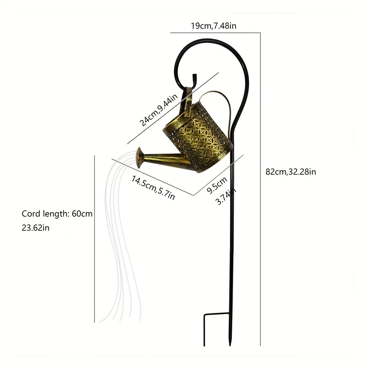 Luce Da Giardino Solare A Farfalla, Lampada Da Doccia Solare Per Esterni Impermeabile, Decorazione Per Giardino, Cortile, Prato,