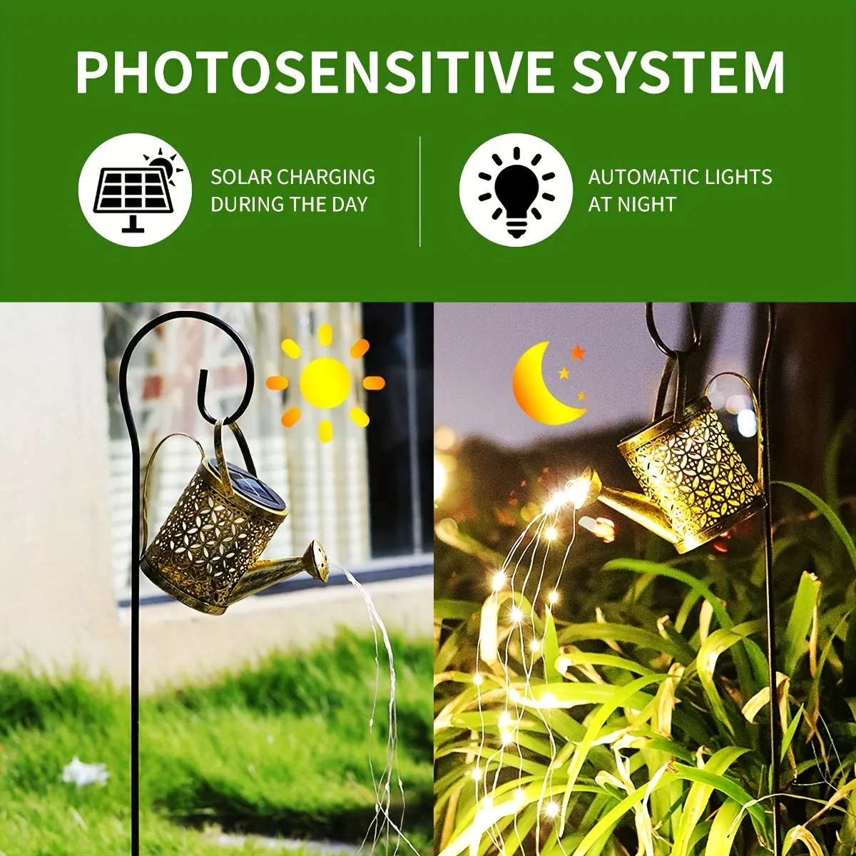 Luce Da Giardino Solare A Farfalla, Lampada Da Doccia Solare Per Esterni Impermeabile, Decorazione Per Giardino, Cortile, Prato,