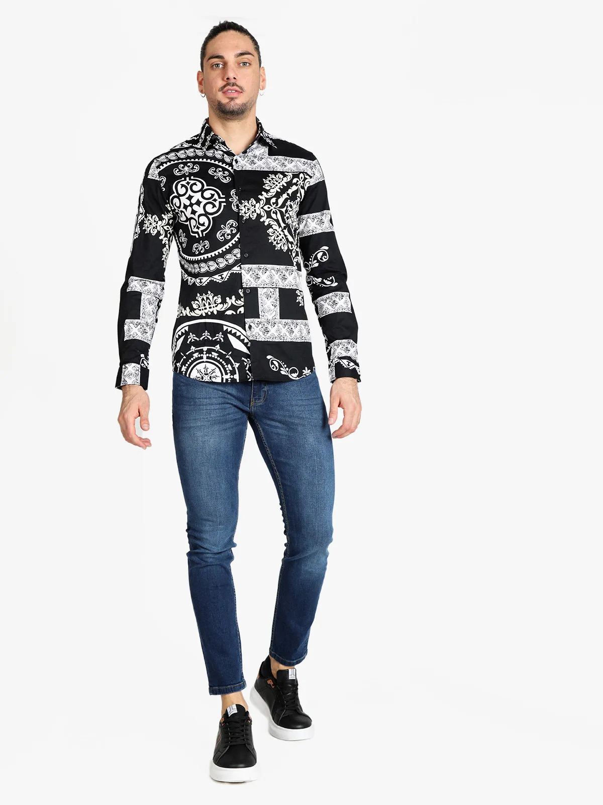 Lurvy Chemise homme avec imprimés