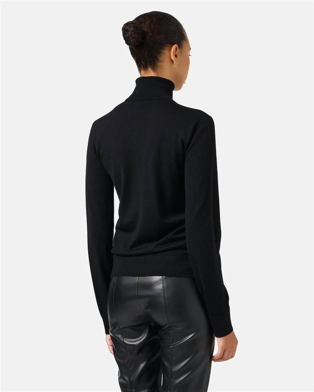 Maglia a lupetto in lana logo Iceberg Milano